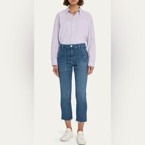 AMO DENIM Easy Straight Crop Army Jeans in Color Graceful Size 29